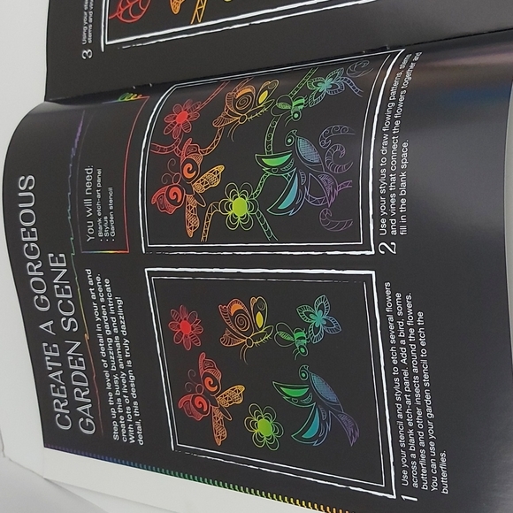 NWOT Butterfly Garden ETCH ART Creation - Picture 4 of 11